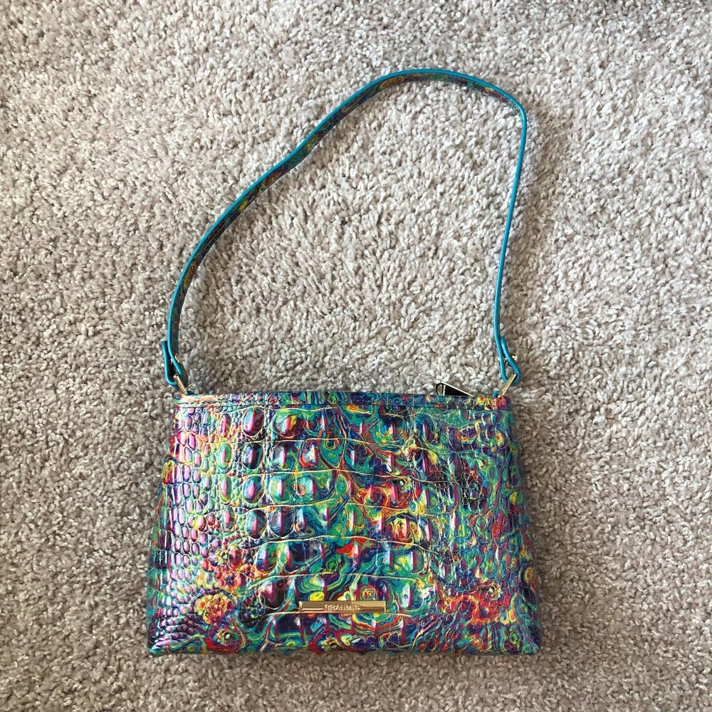 NWT - Brahmin Lorelei Leather Shoulder Bag - Blue Ammolite Melbourne